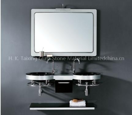 Bevelled silver mirror