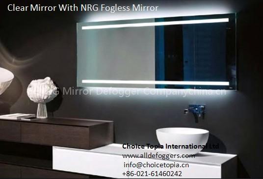 Illuminated Fog Free Mirrors for Hotel Bathroom
