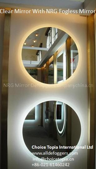NRG mirror defogger with hotel bathroom mirror defogger