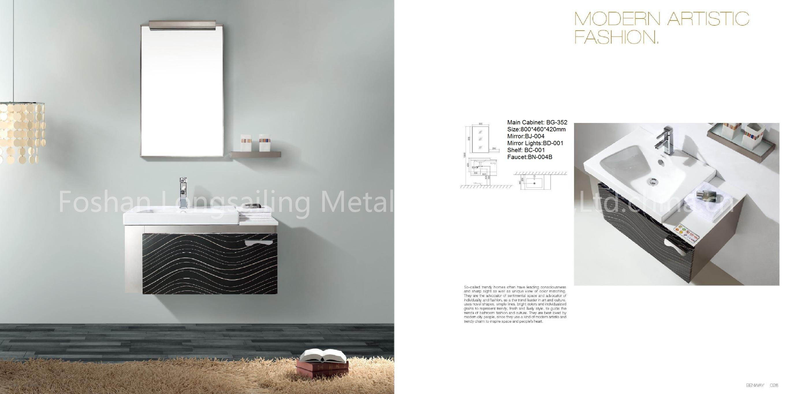 BG-352 stainless steel bathroom cabinet
