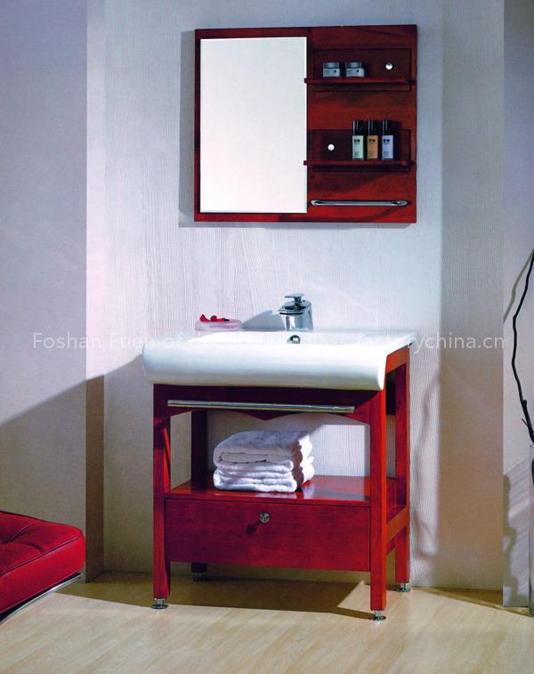 solid wood bathrom cabinet