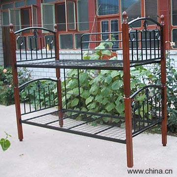 Bunk Bed with Wooden Post