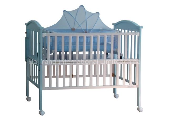 wooden baby crib