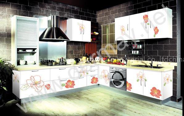 UV color-painting kitchen cabinet