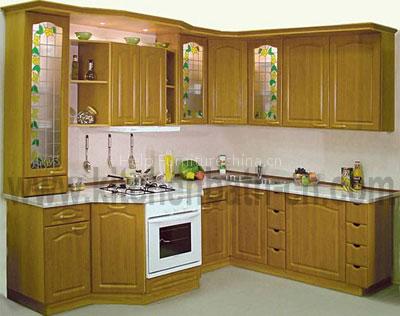 Solid wooden kitchen cabinets