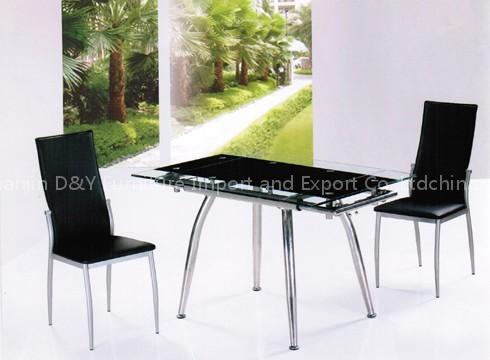 glass dining table&chair