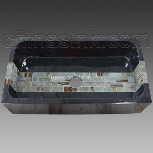 Absolut-black-granite-mosaic-farm-sink