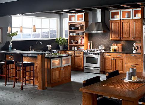 solid wood kitchen cabinet furniture with countertop