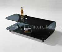 bent glass table