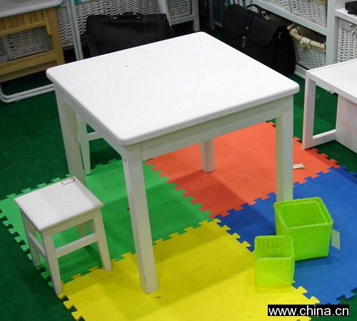 Children Table Stool Shelf