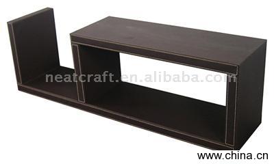 Faux Leather Floating Shelf