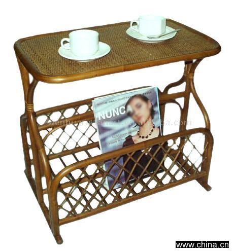 Rattan Magazine Rack