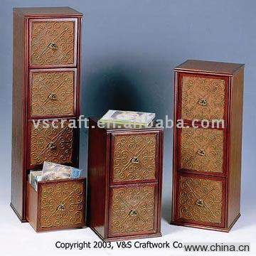 Classical Wooden CD Holder