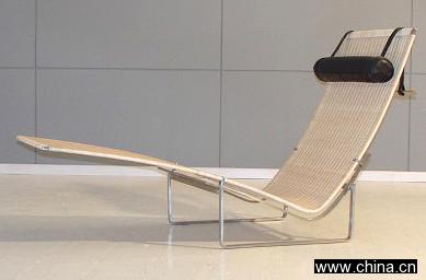 PK Rattan Chaise Lounge Chair