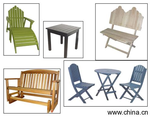 Solid Wood Patio Set