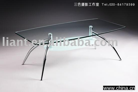 glass end table