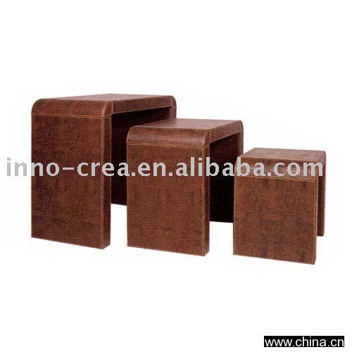 faux leather Tea table