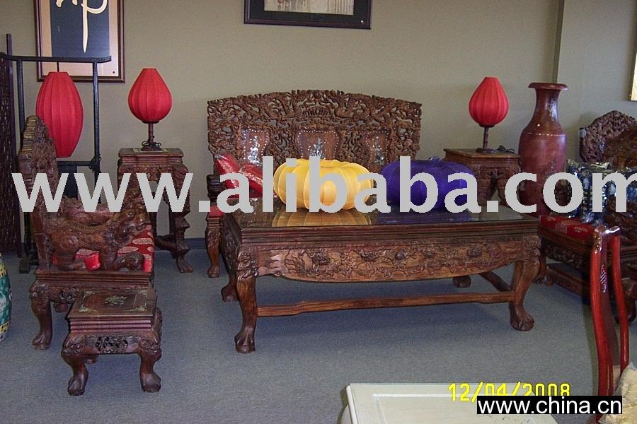 Rosewood Yellow Living Room Sets