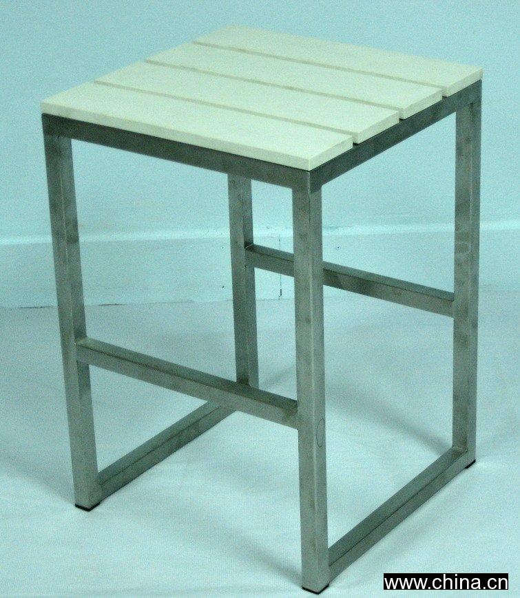 KSDC-014Estainless steel wood stool