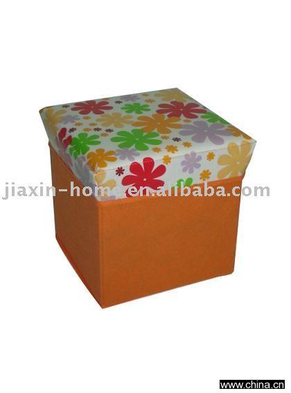 square storage stool
