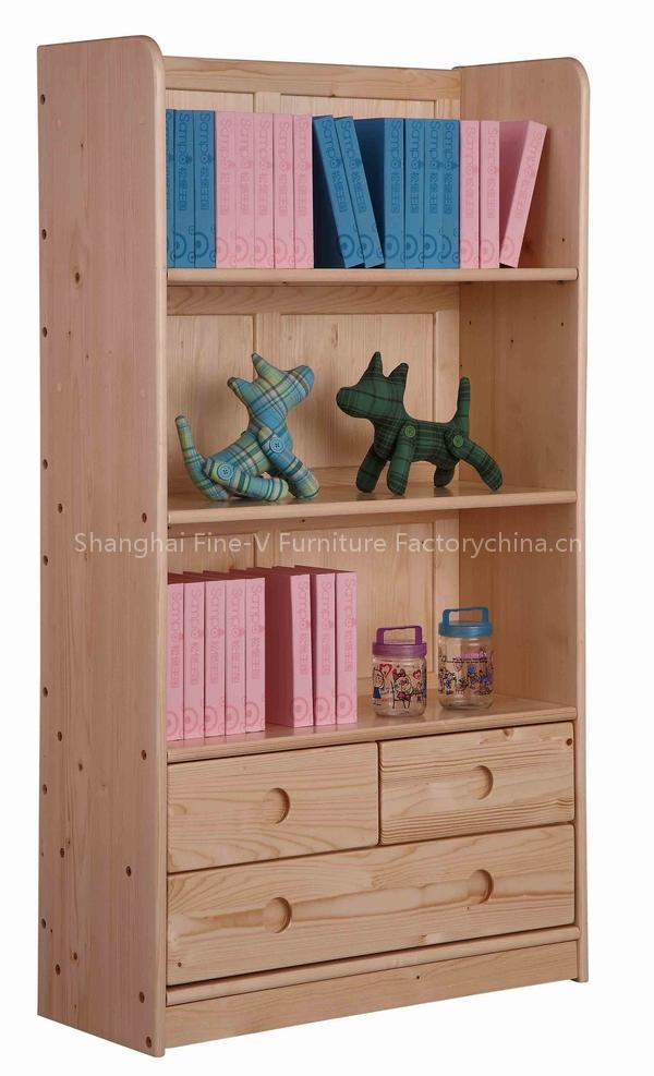 wooden bookshelf