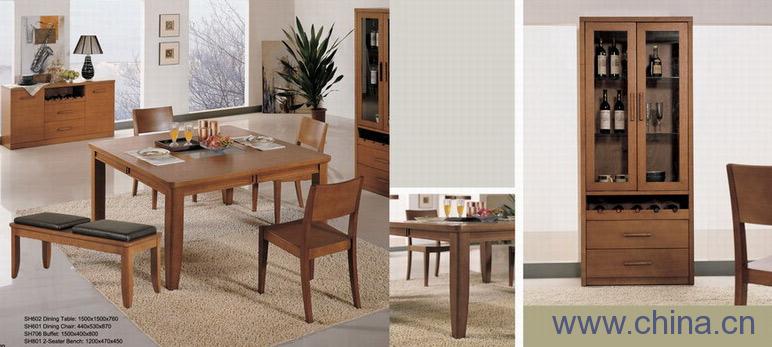Dining Table, DIning Chair, Buffet, 2-Seater Bench