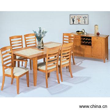 Wooden Table and Chair Set