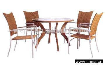 Wooden Chair and Table