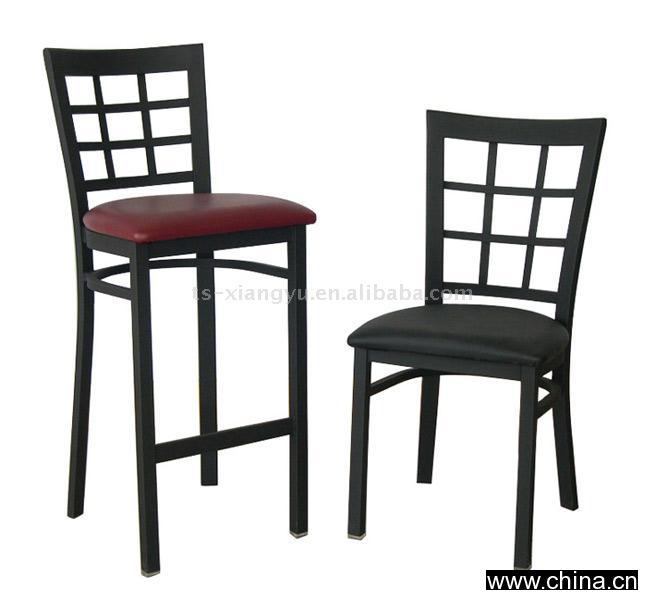 Metal Chair and Barstool