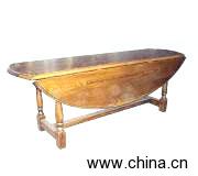 Large Oval Dropleaf Table