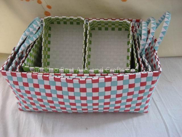 Plastic Straw Storage Baskets