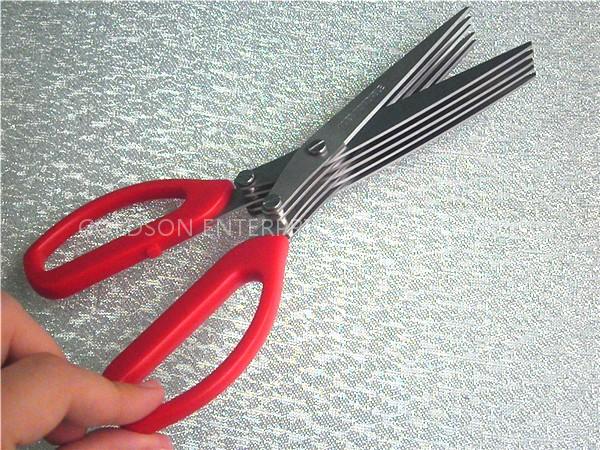 5 blade shredder GS-04 red color