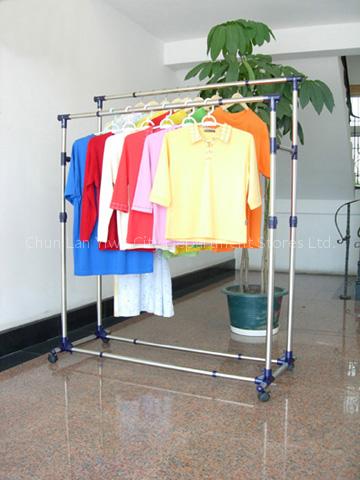 Double-Bar Garment Rack