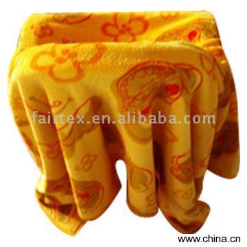 Printed Coral Fleece Blanket