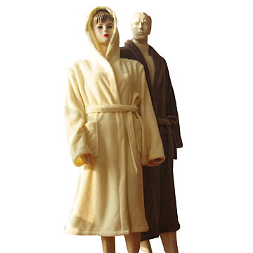 Microfiber Coral Terry Bathrobes
