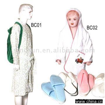 Bathrobe and Slippers