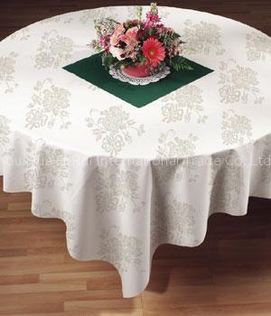 embroidery tablecloth, cotton damask table cloth,drawnwork tablecloth