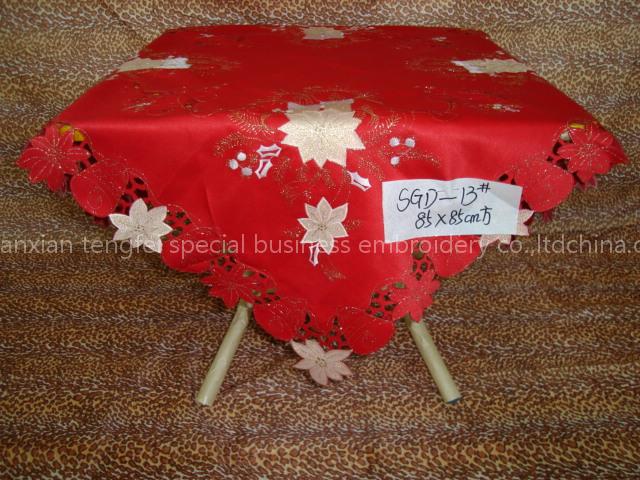 embroidery table cloth