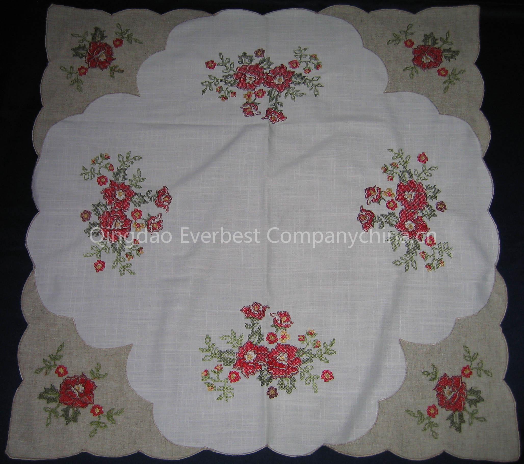 Cross-stitch Embroidery Tablecloth