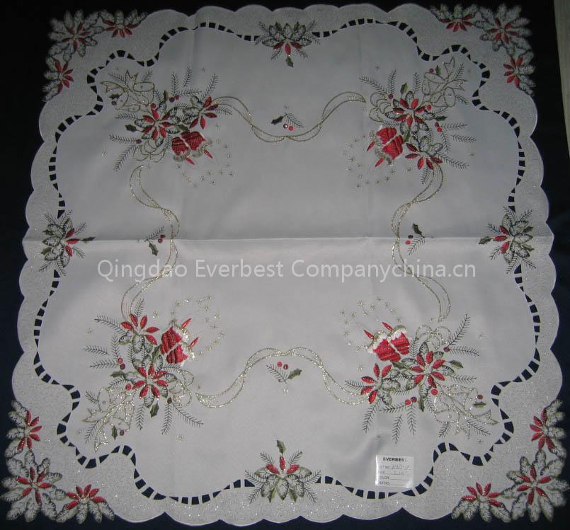 embroidery polyester tablecloth