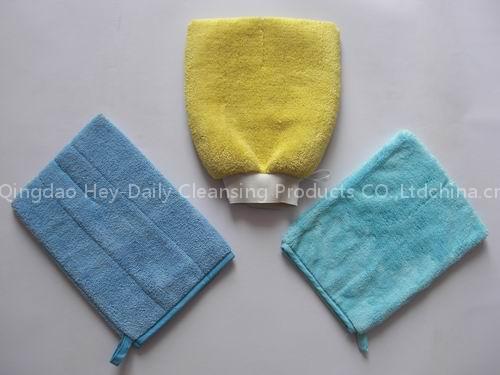 Microfiber washing/cleaning mitts