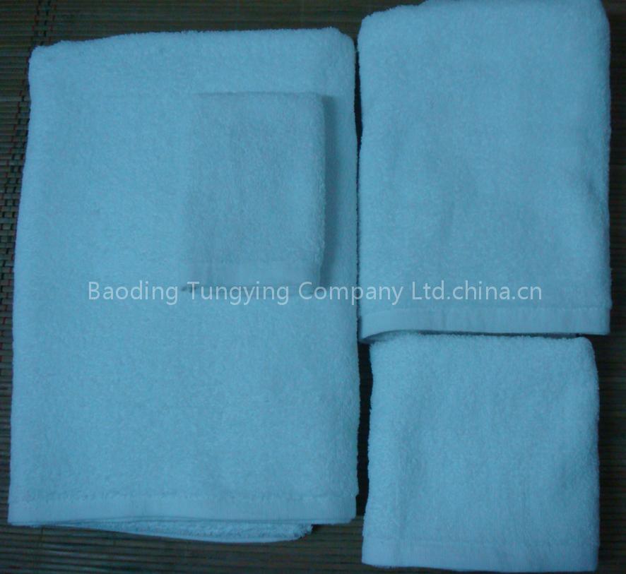 100% cotton hotel terry towel set