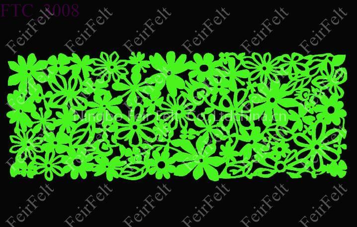 Laser cut polyester felt table cloth/ felt table runner/ tale cover