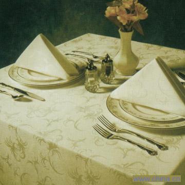 100% Polyester or Cotton Jacquard Table Cloth