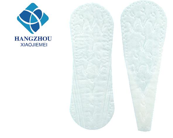 155mm sanitary pad and sanitary products with "T" type