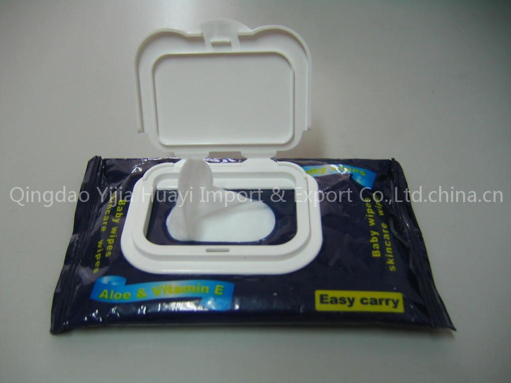 Baby Wipes packed in plastic box
