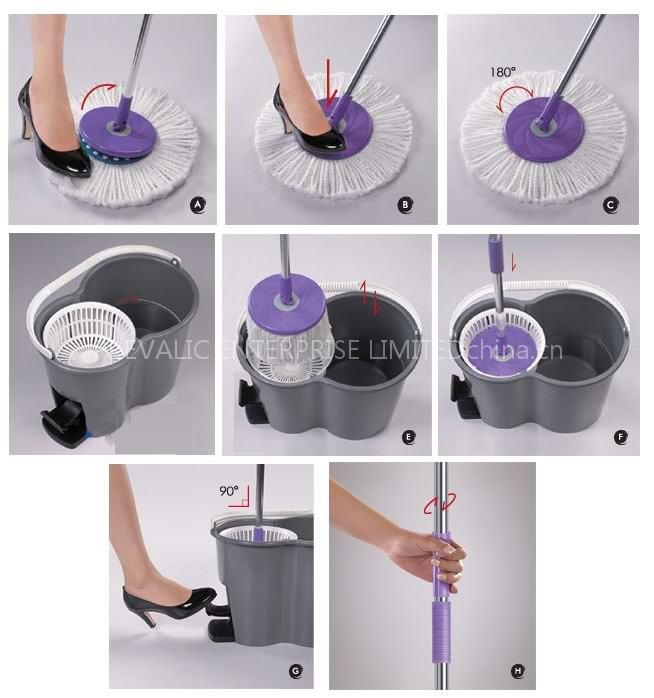 360 SPIN-DRY TOUCH-LESS MOP