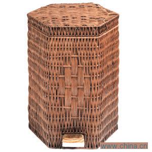 Rattan Trash Bin