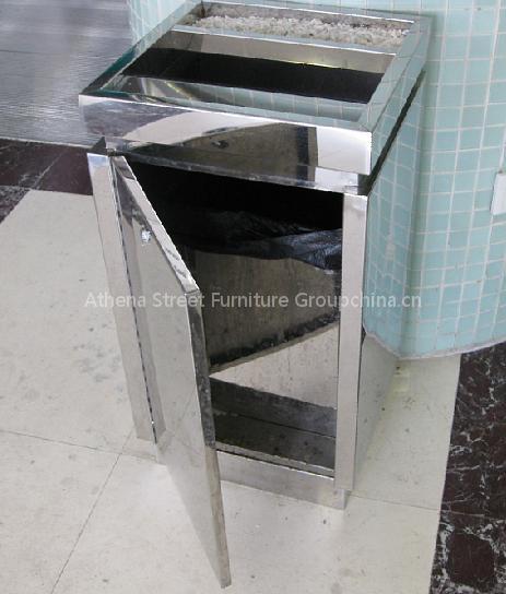 stainless steel litter bin