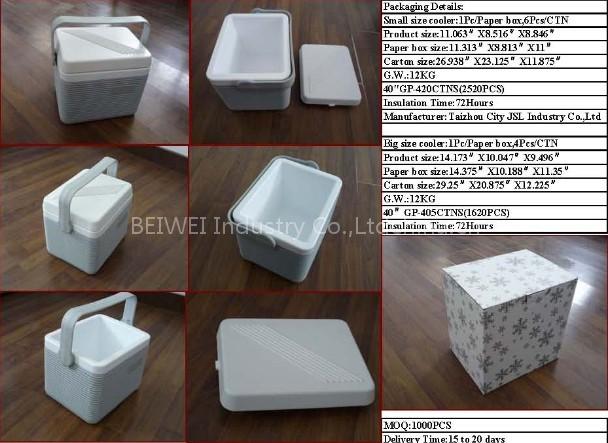 Plastic cooler box,6L,10L